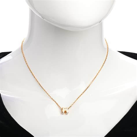 hermès mini pop h necklace.